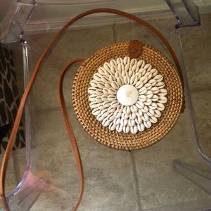 Wicker handmade purse